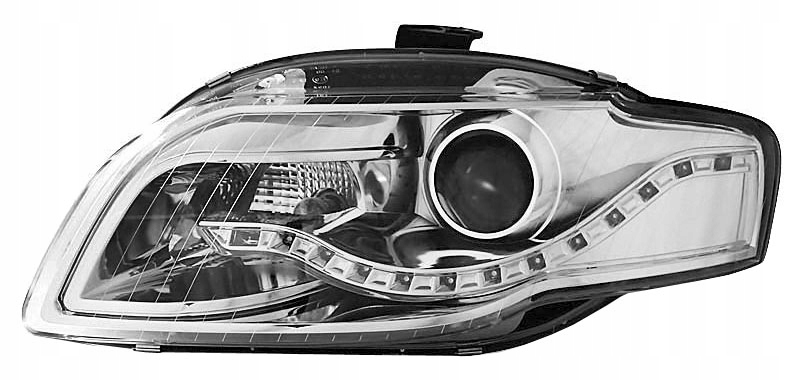 AUDI A4 B7 8E 04-08 LAMPY reflektory CHROM LED H9 Producent części CTS Tuning