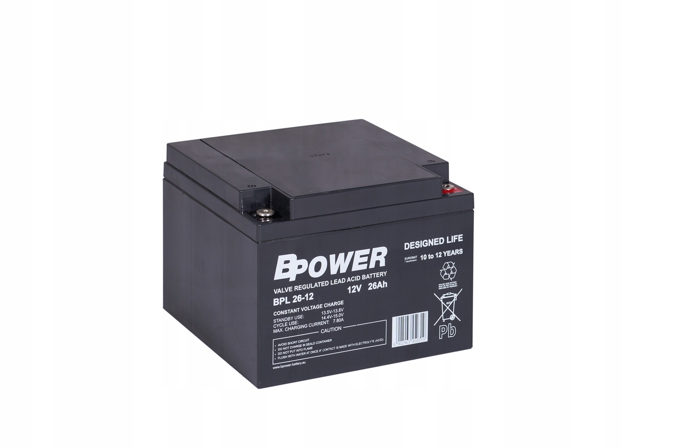 Akumulator 26AH do pracy cyklicznej zasilanie led