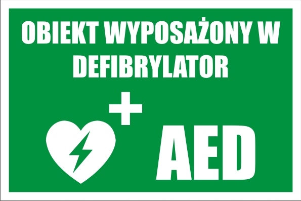 

Naklejka Defibrylator Aed 21X14 CM