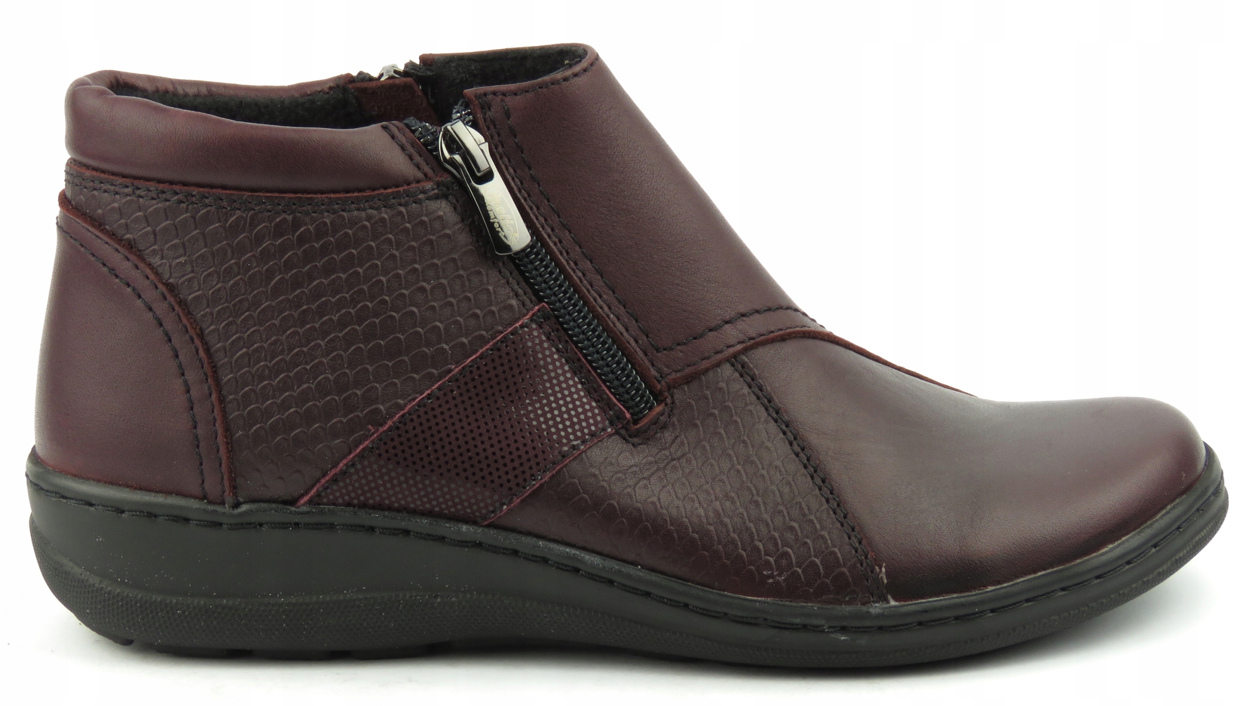 TRZEWIKI BOTKI DAMSKIE SKÓRA CIEPŁE HELIOS 590 B38