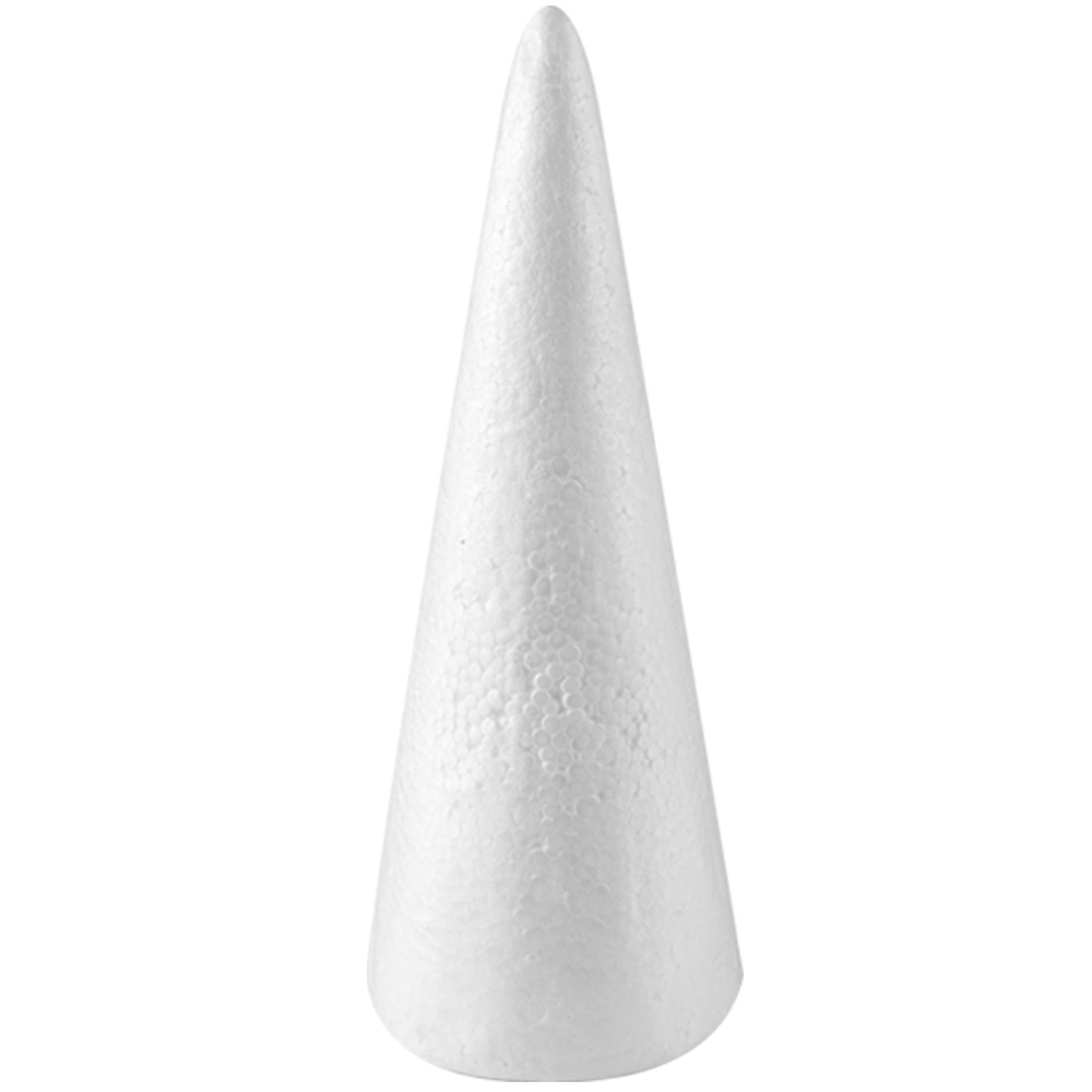 Stożek Styropianowy Choinka Stożki Biały 40CM