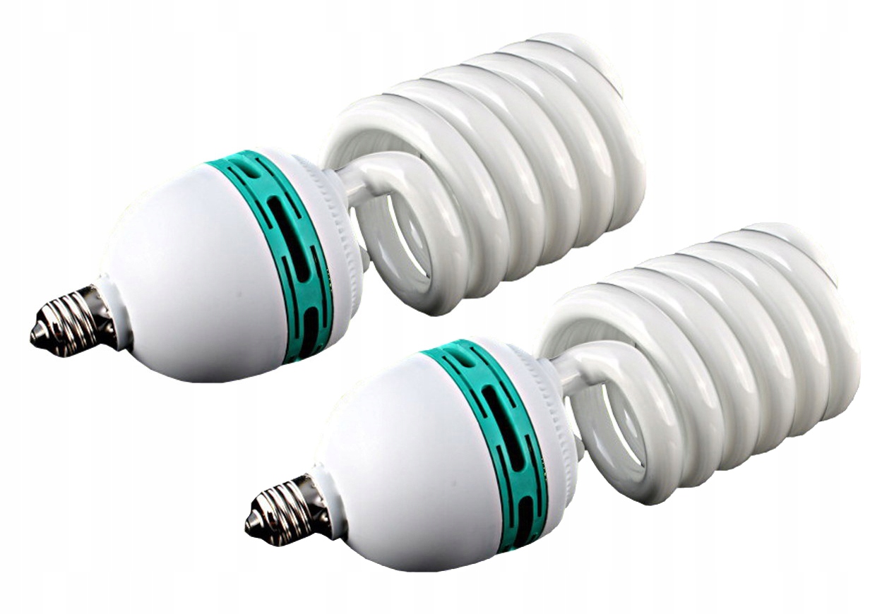 

Światło Ciągłe 2x Żarówka E27 85W=400W 5500K