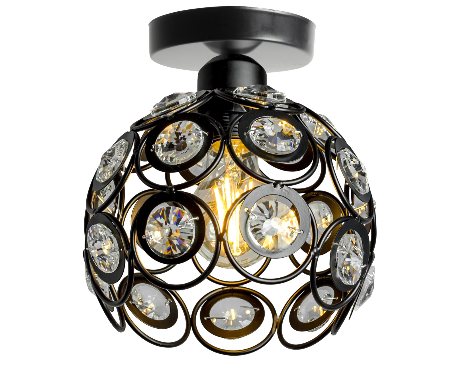 

Lampa Wisząca Edison Led Plafon Kryształ APP203