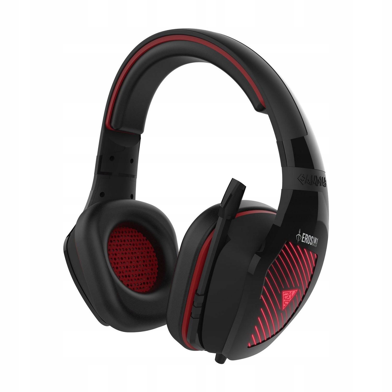 Herní sluchátka Eros M1 Led Usb Podsvícená Zvuková Karta