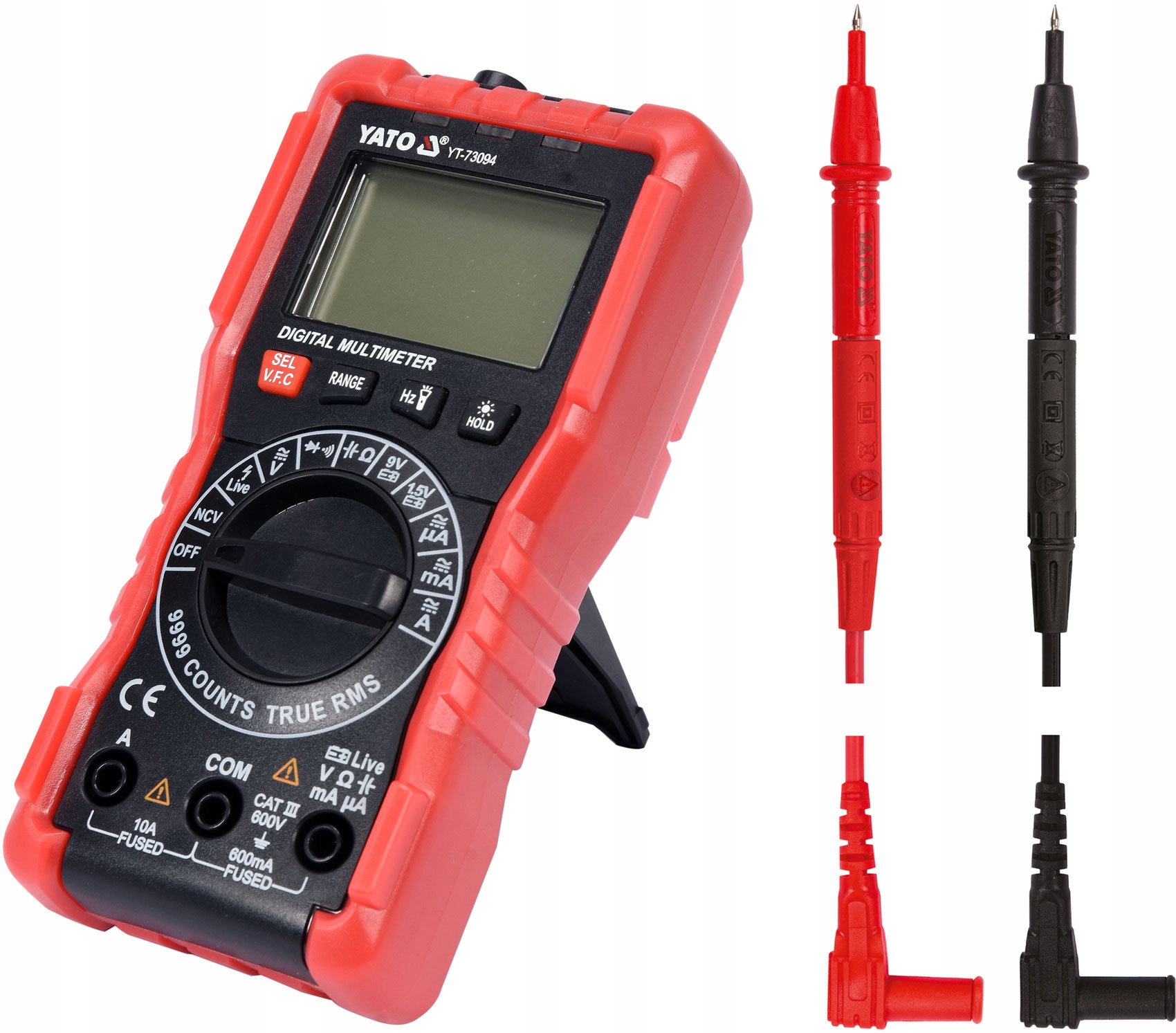 

Miernik Cyfrowy Multimetr LCD Test Baterii Yato