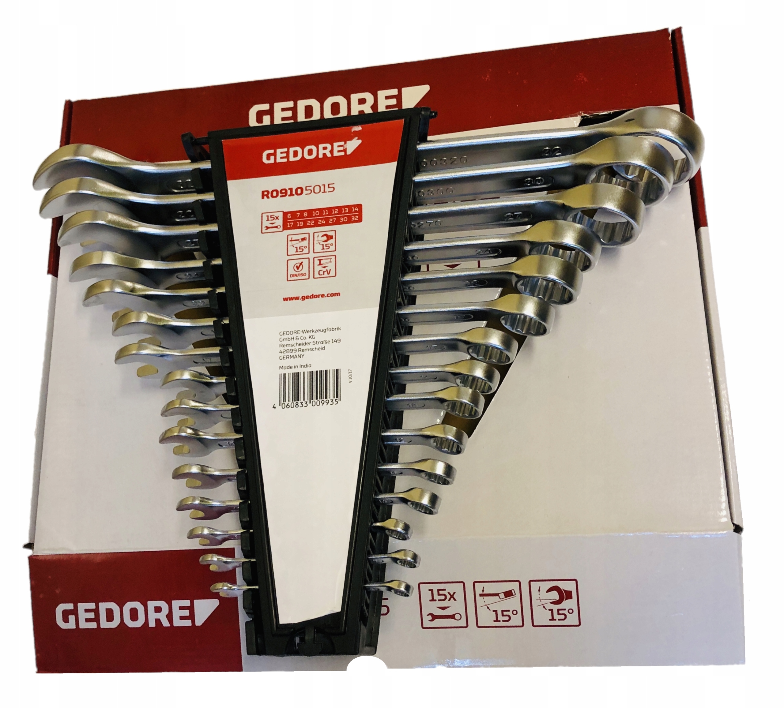 Kľúč očkoplochý Gedore 6-32 mm 15ks R09105015 15KS