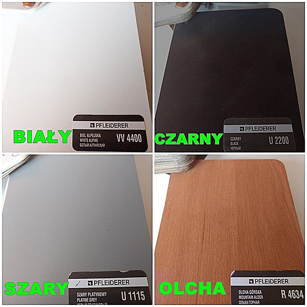 WIESZAK ŚCIENNY 50 CM Z PÓŁKĄ wenge inne kolory Marka inna