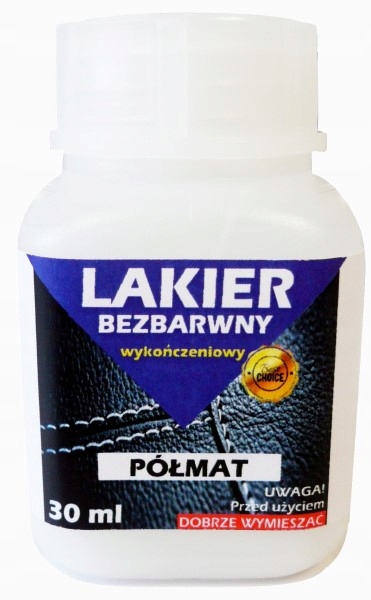 

Lakier Bezbarwny Wykończeniowy do Skóry Mat Półmat
