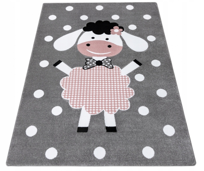 

Dywan Petit 3D 200x290 Dolly owieczka szaro różowy