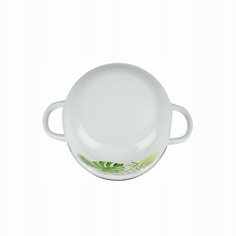 MONSTERA Komplet garnków emaliowanych 8 el pokrywy Marka Emalia Rybnik