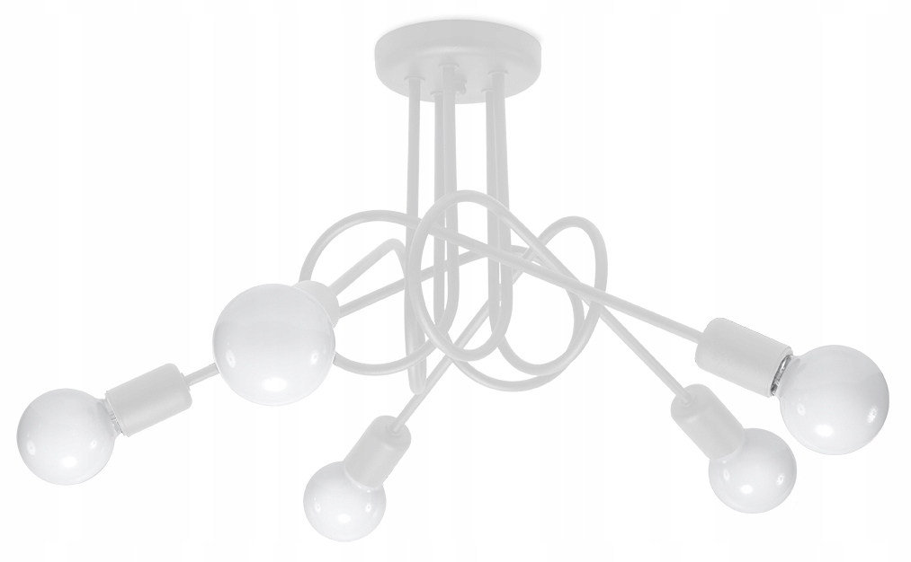 

Dziecięca Lampa Sufitowa Plafon Edi 5 Biały Led