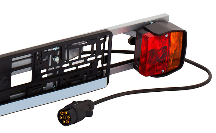 BAGAZNIK ROWEROWY UCHWYT PLATFORMA NA HAK 3 ROWERY Outlet Type 7 pin