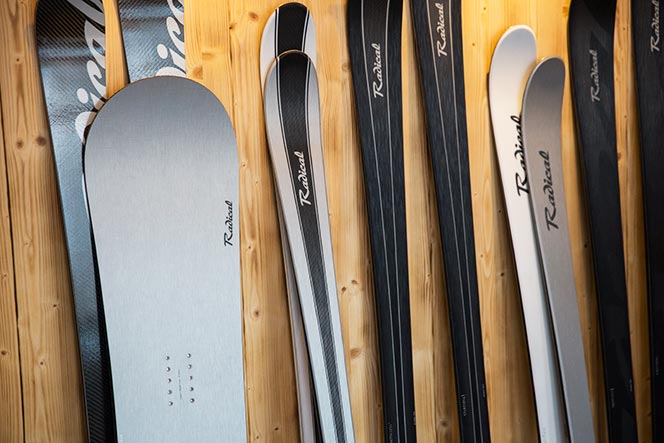 New Swiss narty Ski Radical Carbon Black mountain Marka Radical