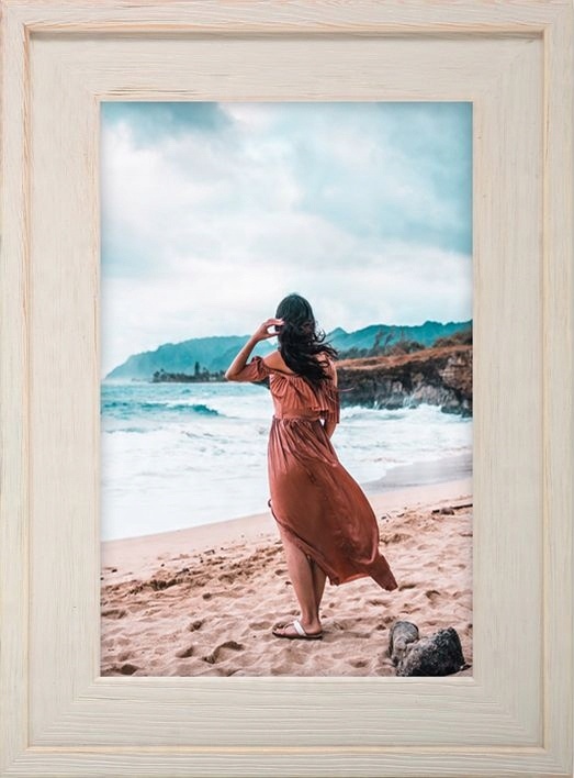 

Ramka Na Zdjęcia Beżowa Rama Drewniana 30x40