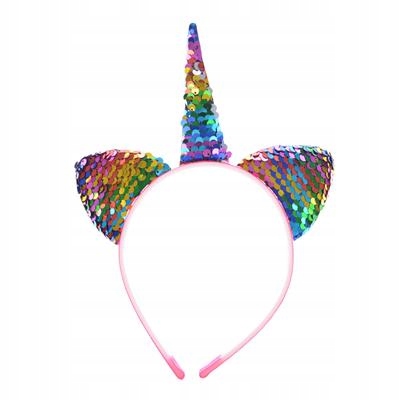 

Opaska Jednorożec cekiny kolor Fotobudka Unicorn