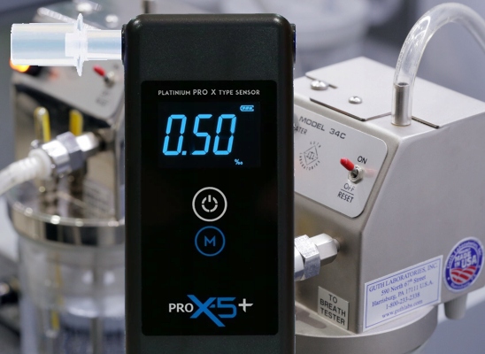 Precyzyjny Alkomat PRO X 5 PLUS PLATYNOWY SENSOR Communication sound signal display