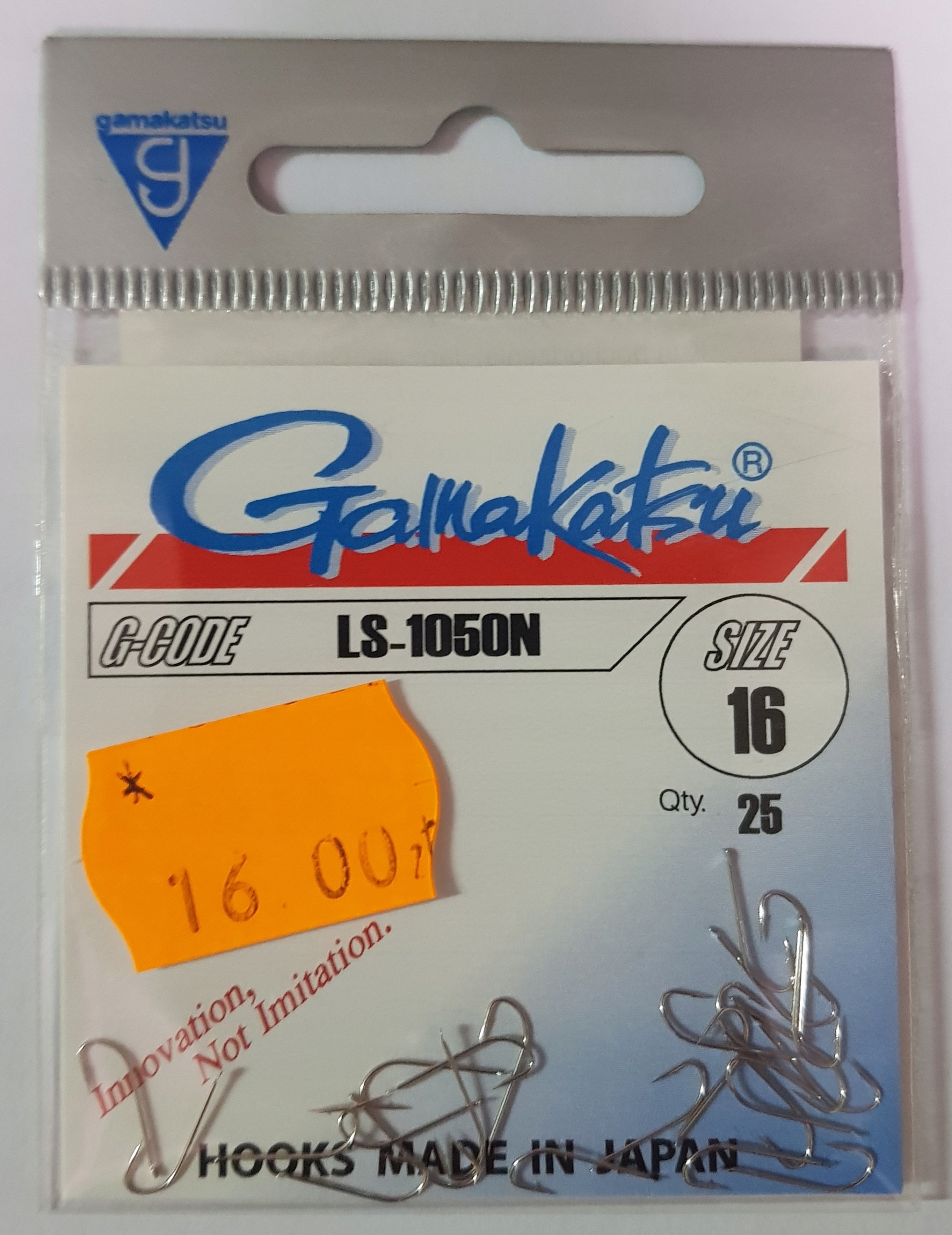 

Haczyki Gamakatsu LS-1050N nr 16 nikiel
