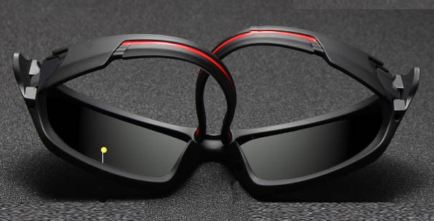 OKULARY MĘSKIE POLARYZACYJNE SPORTOWE ROWER ETUI Długość zausznika 117 mm