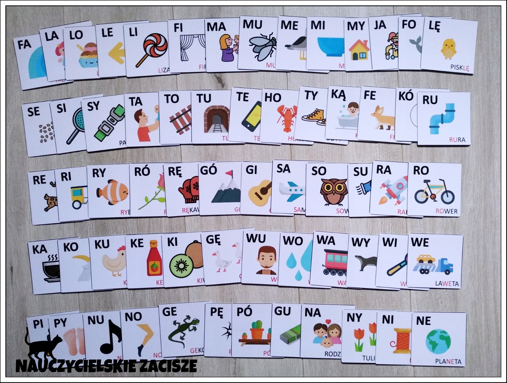 SYLABY - zestaw 129 kart | czytanie sylabowe Klasa 1 2 3