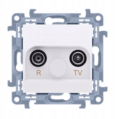 SIMON 10 GNIAZDO ANTENOWE R-TV KOŃCOWE SEPAROWANE