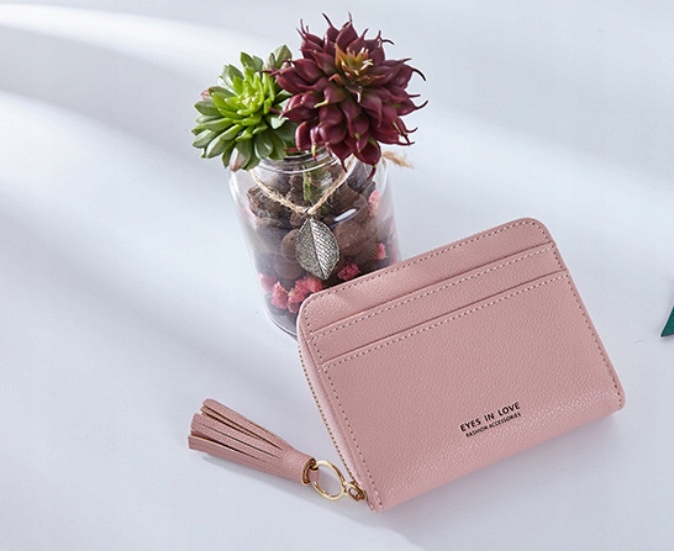 PORTFEL DAMSKI PORTMONETKA RÓŻ CZERWONY PORTWEL Marka inna