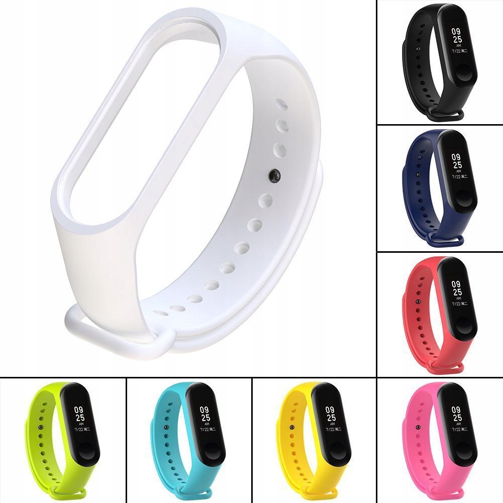 XIAOMI MI BAND 3 OPASKA PASEK 4 SZTUKI + FOLIA LCD Materiał guma