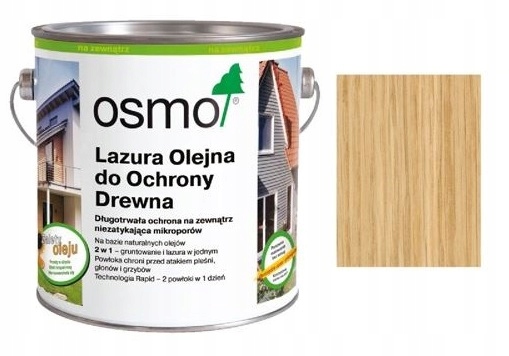 

Osmo Lazura Olejna 701 Bezbarwny mat 0,125L