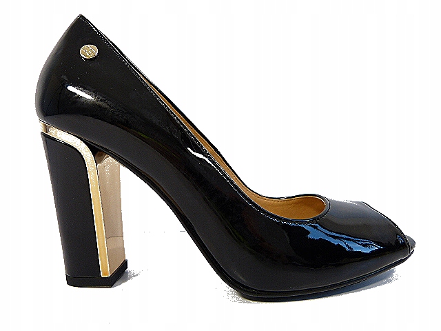 Dámské lodičky Szydłowski 36 s černým sloupkem