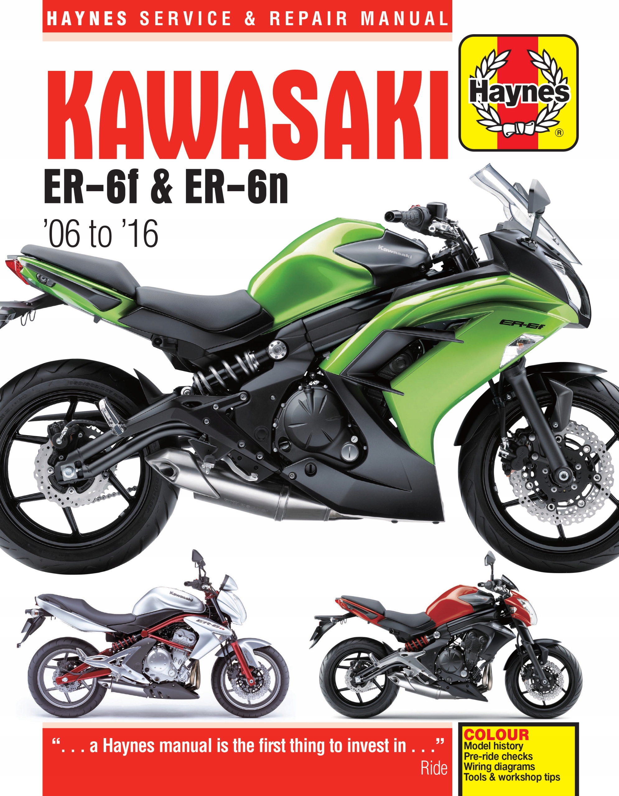 KAWASAKI EX650E (12-16) OPIS NAPRAW I KONSERWACJI
