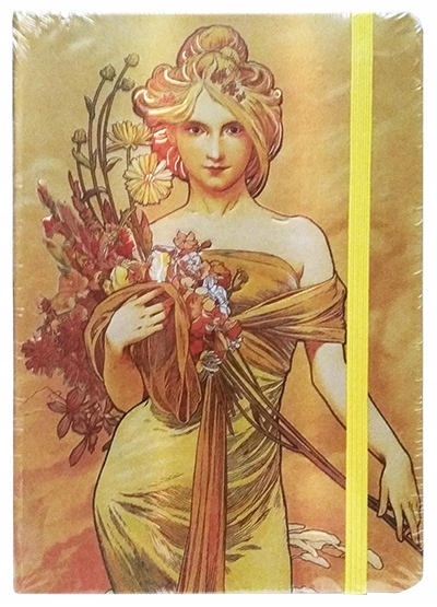 Notatnik Mucha Bouquet notes B6 w linie 12x17