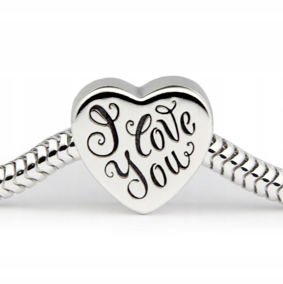 

Charms Serce I Love You Prezent Dla Niej + Grawer