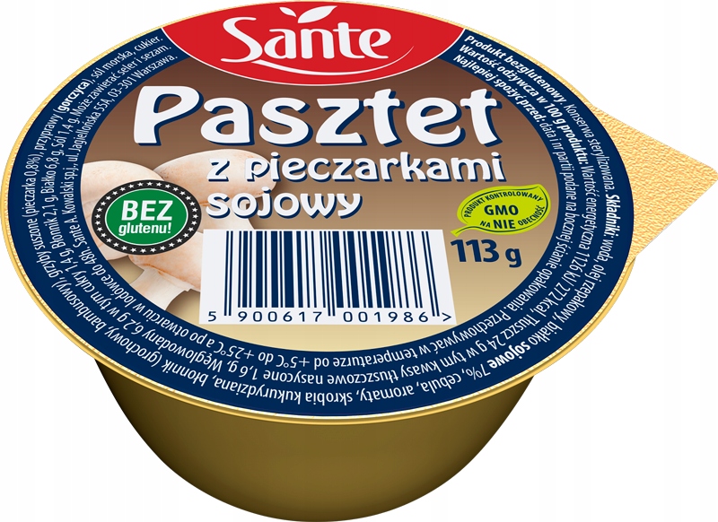 Levně Sante Sójová paštika s žampiony 113 g
