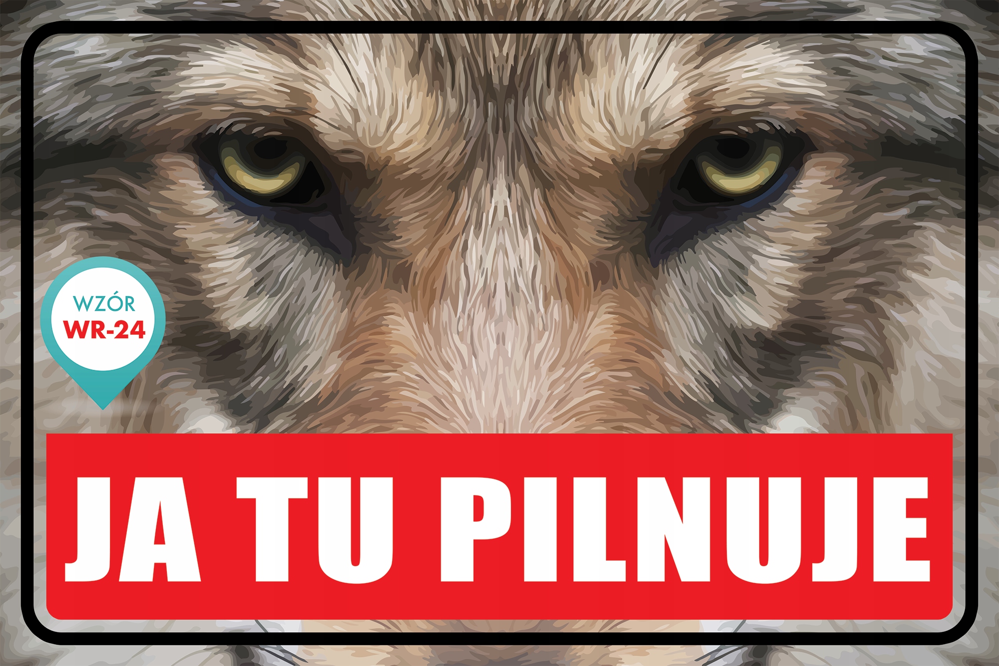 UWAGA ZŁY PIES TABLICZKA PCV5mm - 20x30 Kod producenta _wrx_ar4rf