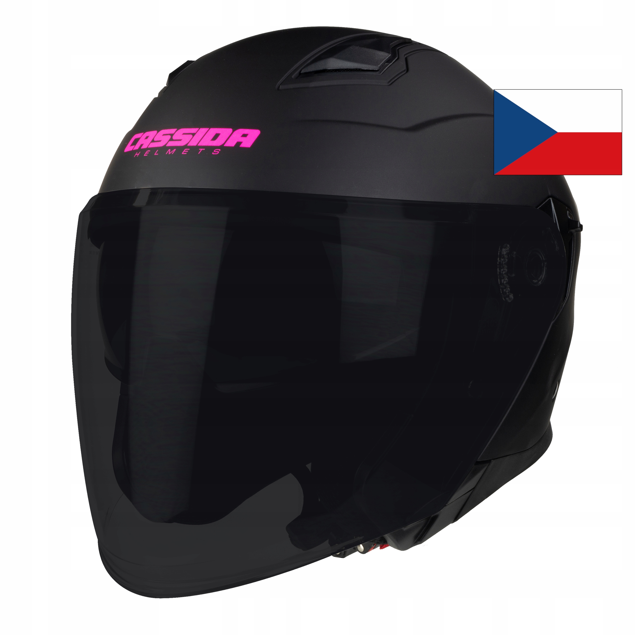 KASK MOTOCYKLOWY BEZSZCZĘKOWY BIG SZYBA CASSIDA XS Rozmiar XS