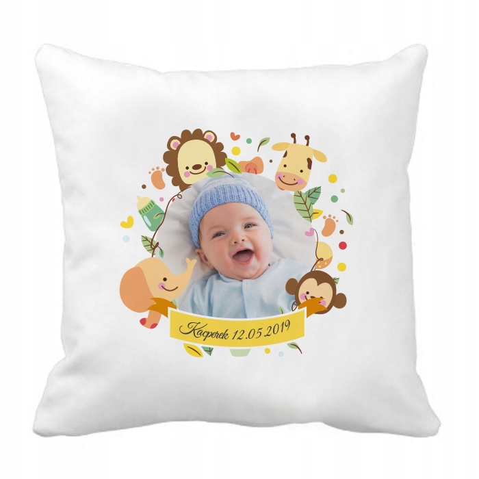 

Poszewka na poduszkę Zdjęcie Dziecka chrzest