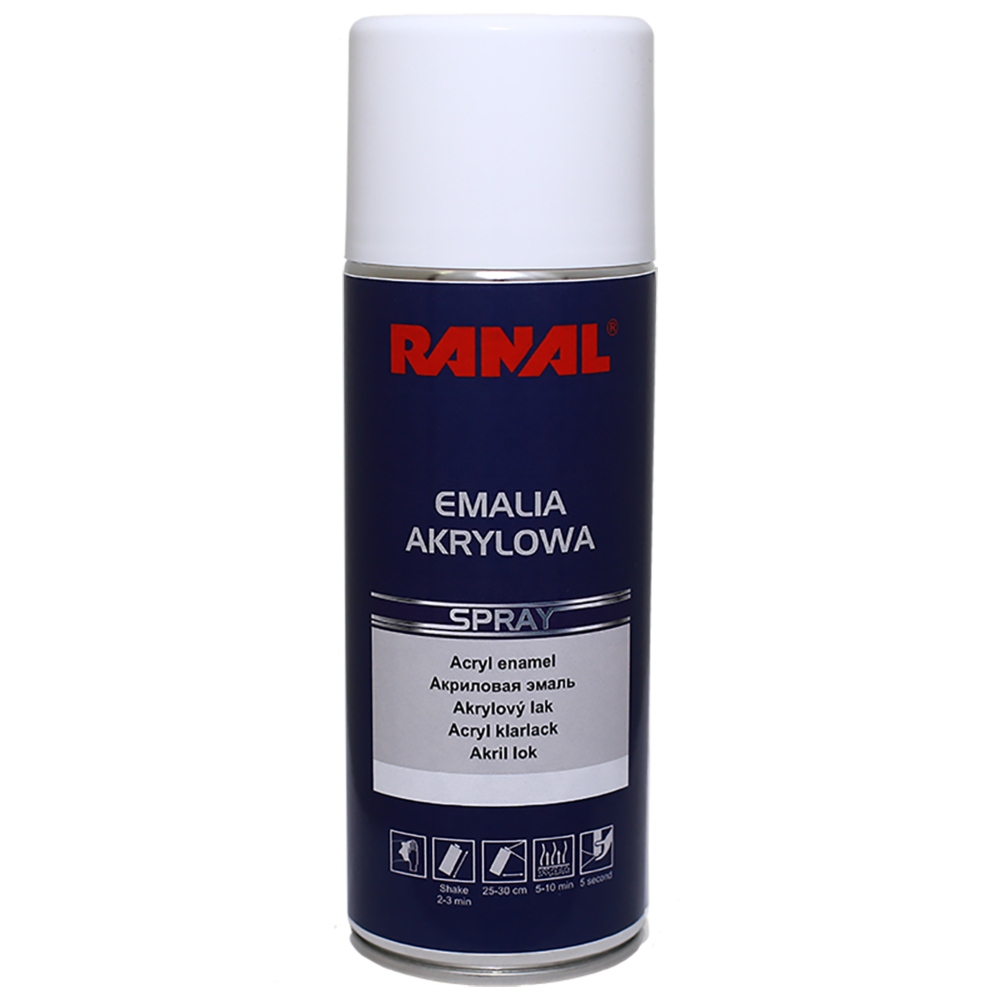 

Ranal Emalia akrylowa biała Spray 400 ml