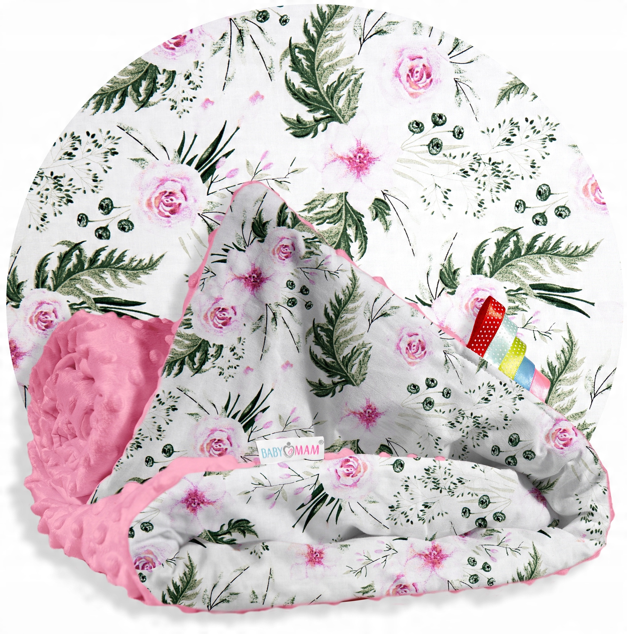 

Babymam Kocyk Dwustronny Minky Bawełna 75x100CM