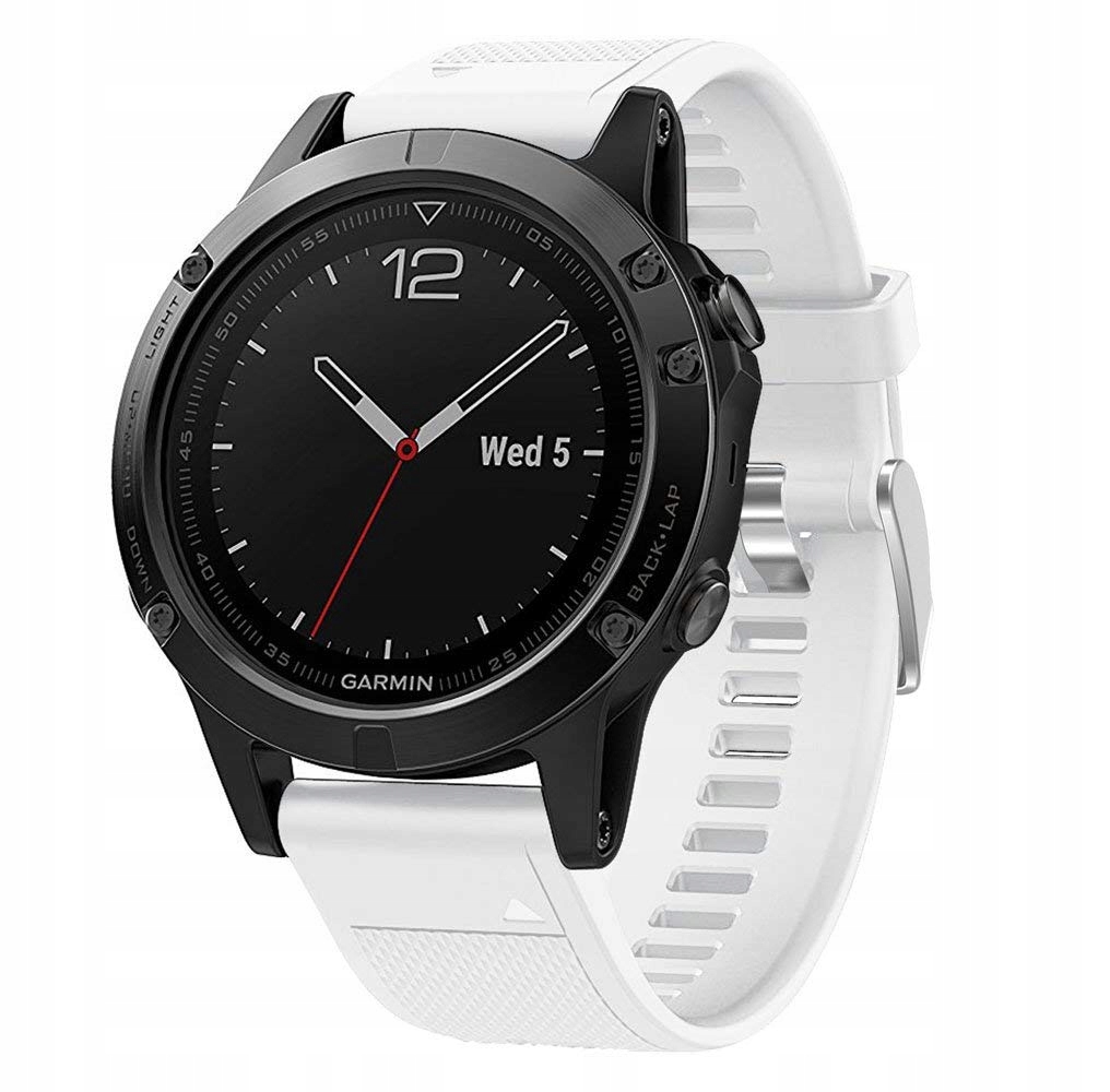 BIAŁY Silikonowy Pasek do Garmin Epix 2 Marka Tech-Band