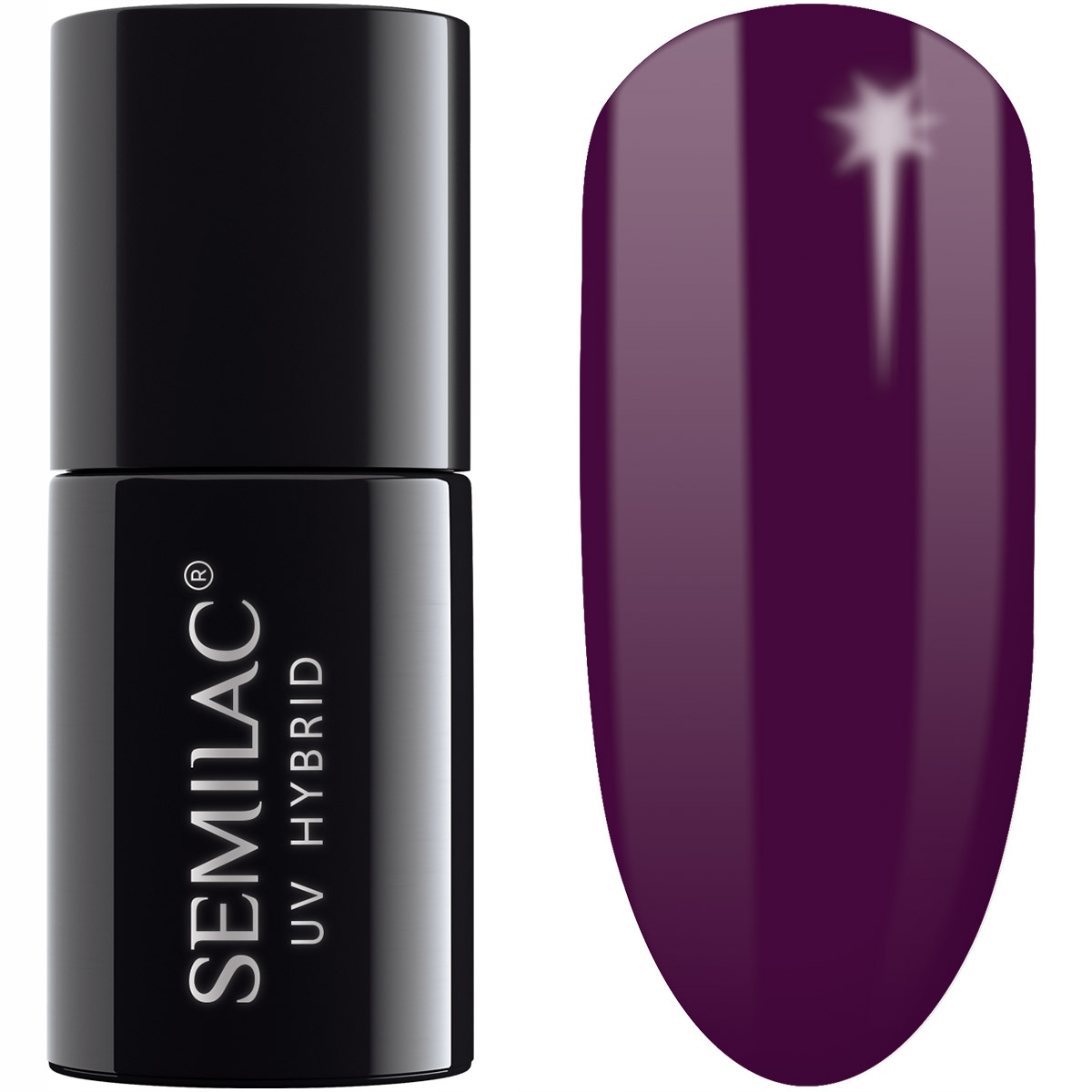 

015 Semilac Lakier Hybrydowy Plum 7ML