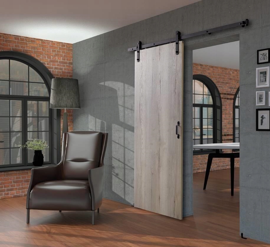 System do drzwi przesuwnych Barndoor Rustical 2,5m loftowy szyna w całości Kod producenta loft