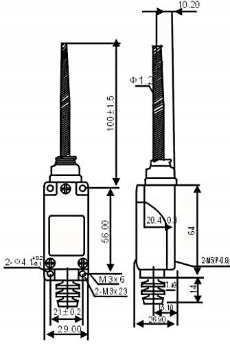 WYŁĄCZNIK KRAŃCOWY ME-9101 KRAŃCÓWKA EL SPRĘŻYNOWY Marka inna
