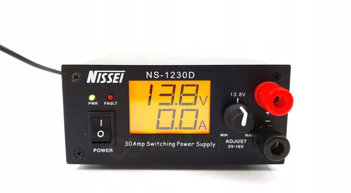 Nissei NS-1230-D Zasilacz 6-16V 30A ultra kompaktowy do radia Cb Kf Vhf Uhf