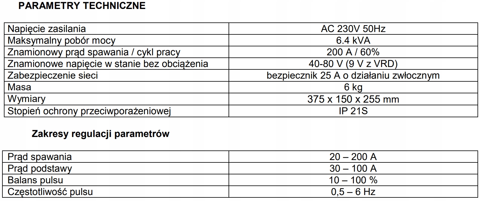 Spawarka elektrodowa Sherman DIGIARC 200 Pulse FUL Model 200 pulse