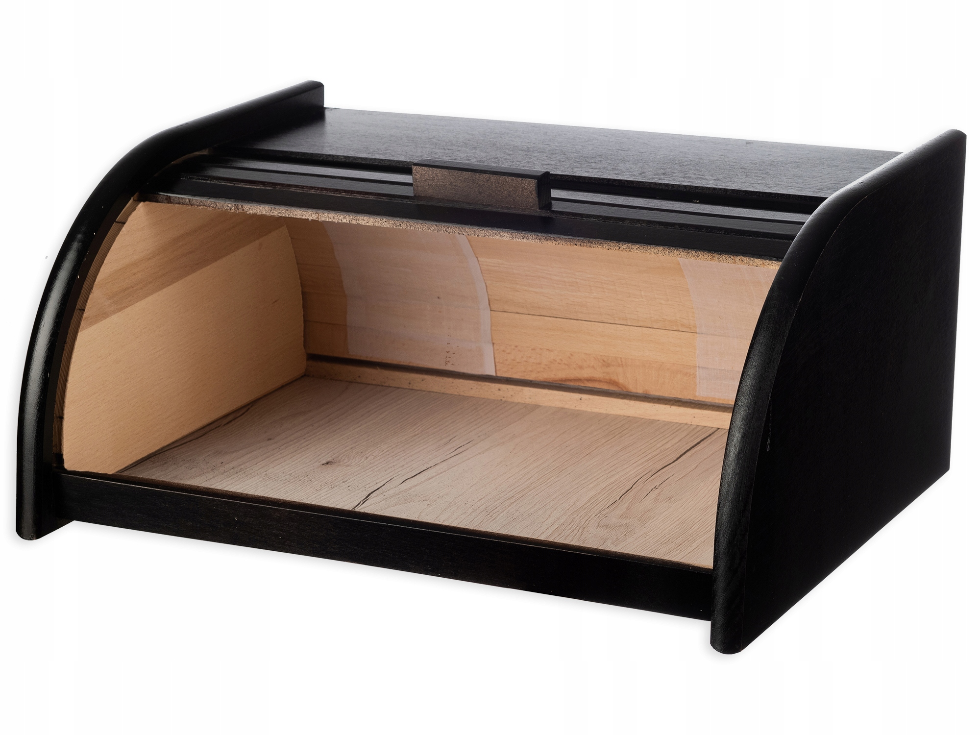 CZARNY CHLEBAK POJEMNIK NA PIECZYWO DREWNIANY DUŻY Marka Practic