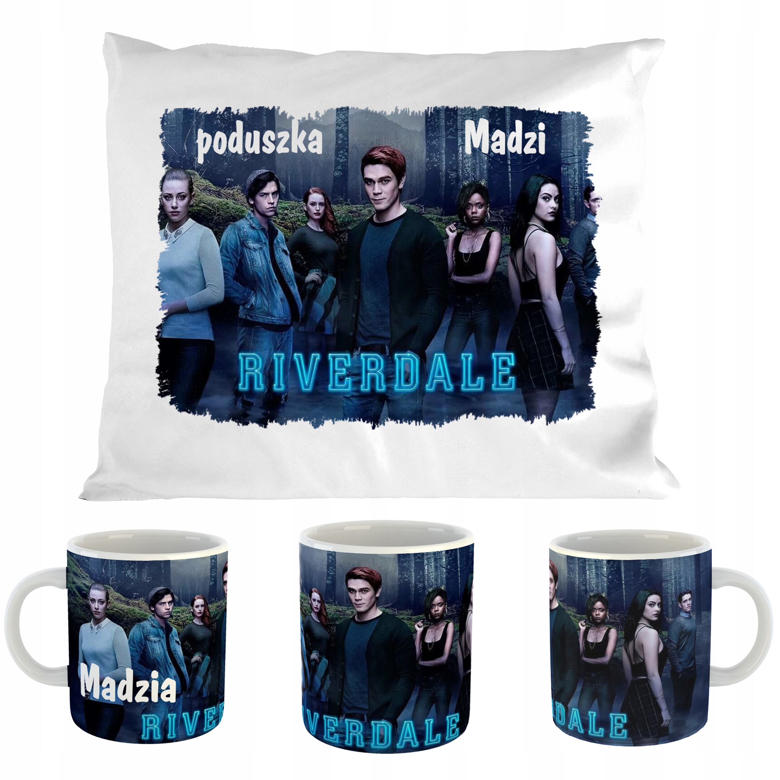 

Zestaw Poduszka +kubek Riverdale Twoje Imię