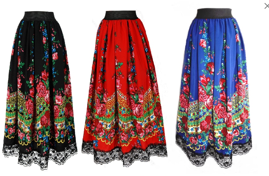 

Spódnica folk MIDI Maxi góralska Cleo S M L XL XXL