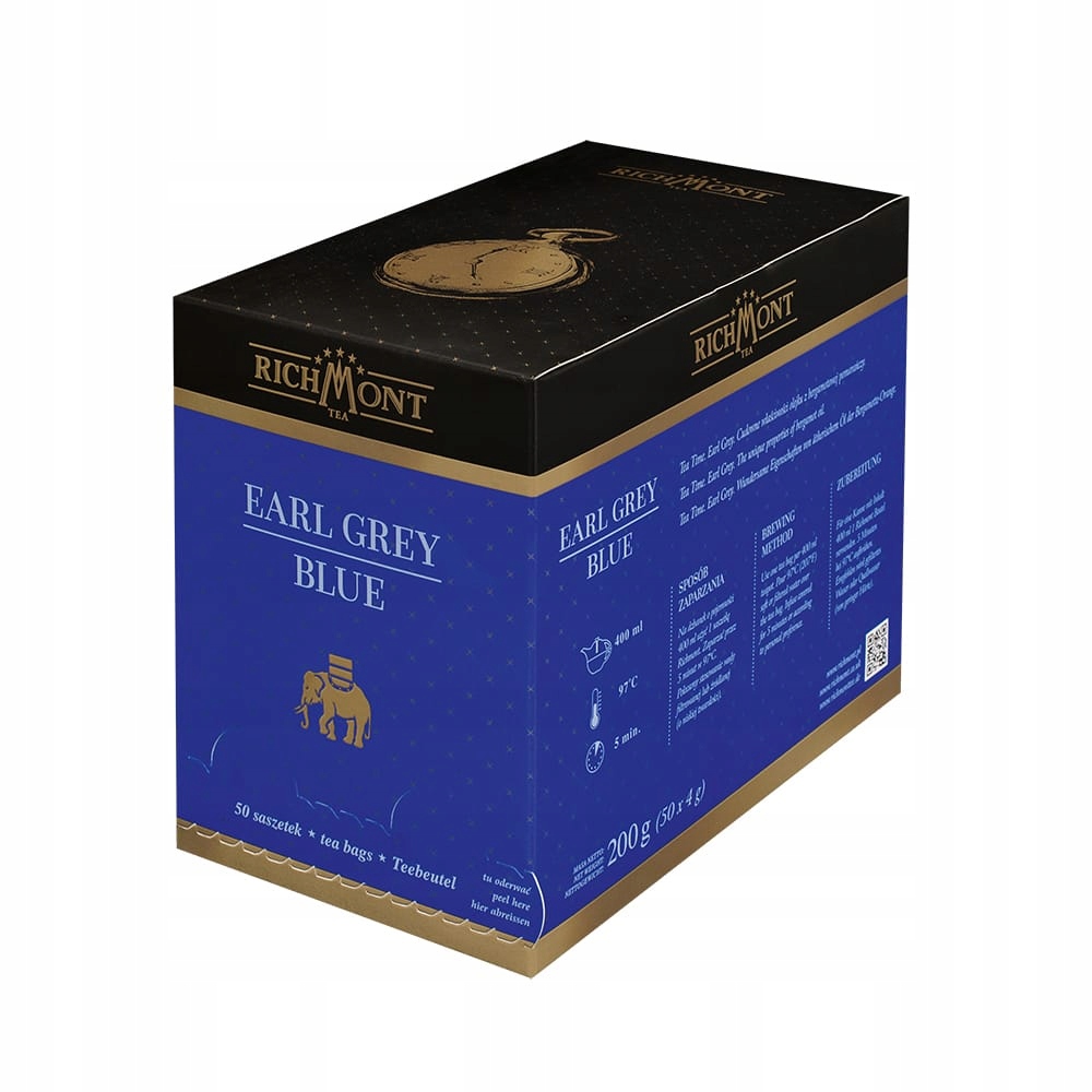 Levně Čaj Earl Grey Blue 50 ks Richmont