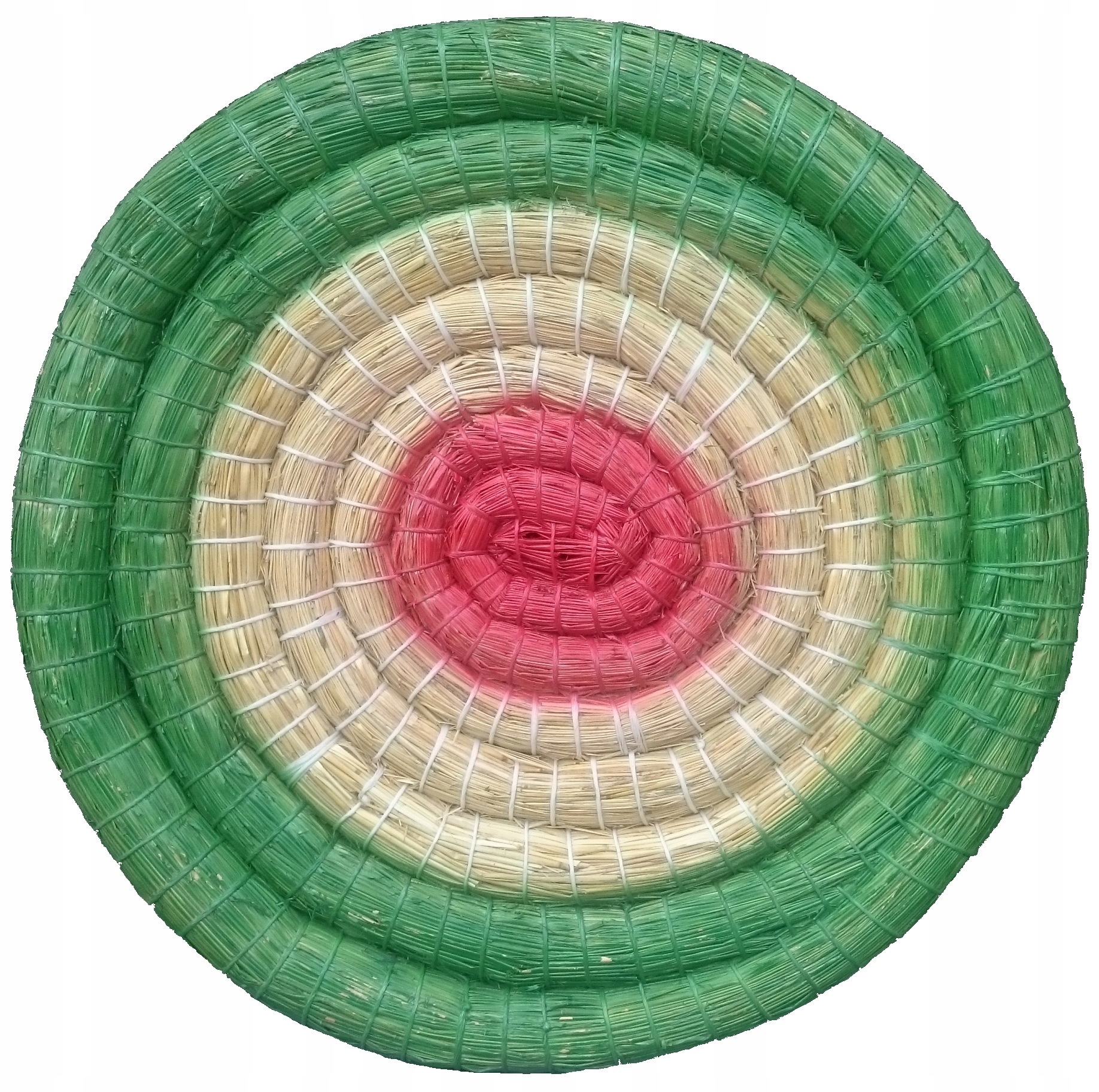 Lukostrelecká podložka slamená 65 cm maľovaná zelená