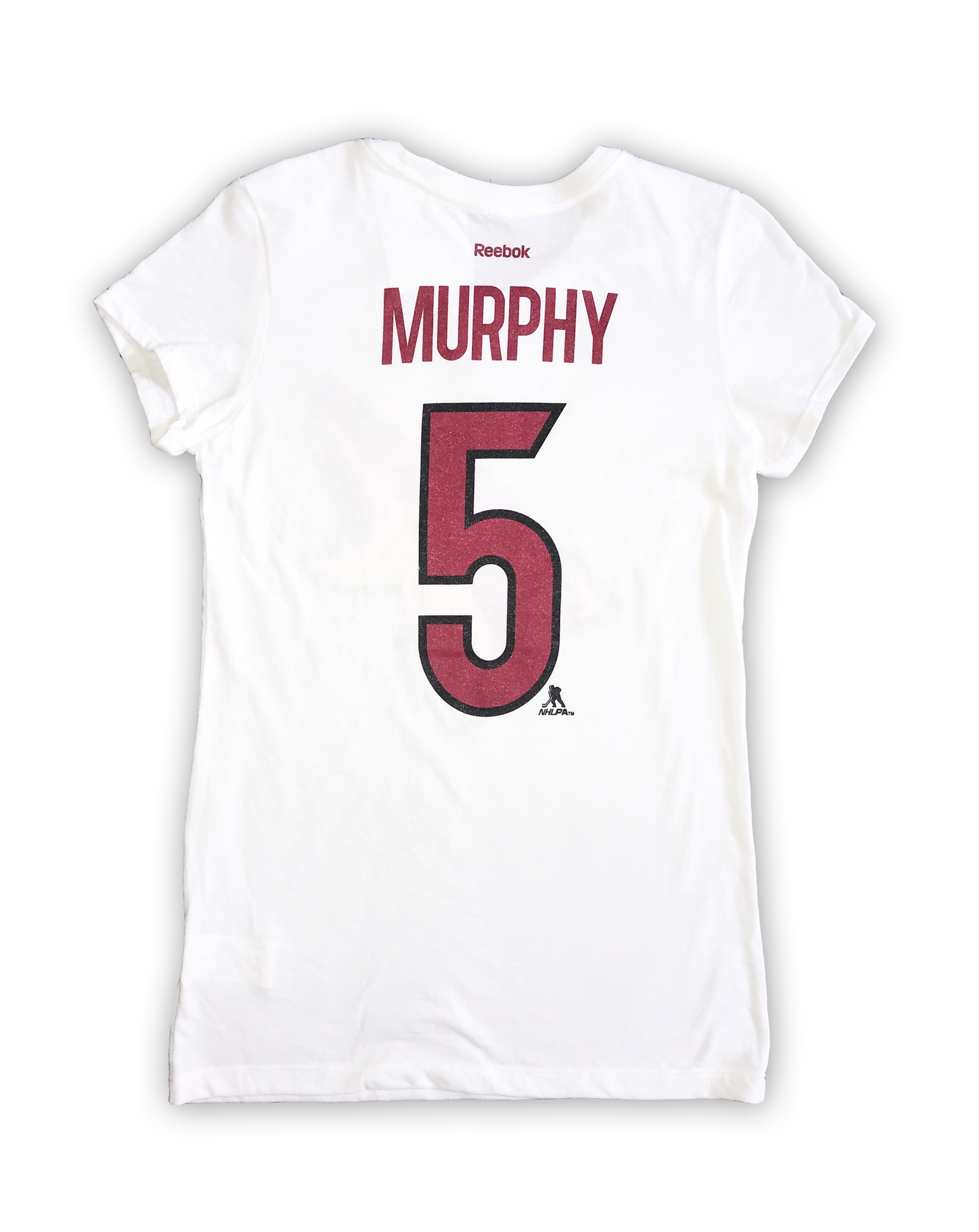 Biała koszulka Reebok Arizona Coyotes Murphy L Rękaw krótki rękaw