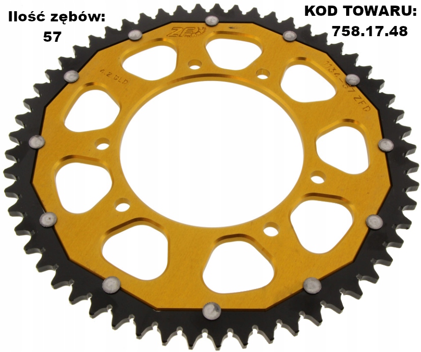 Zębatka tylna 428 ZFD 48-57Z Yamaha XT 125 R 125 X za 228.25PLN z